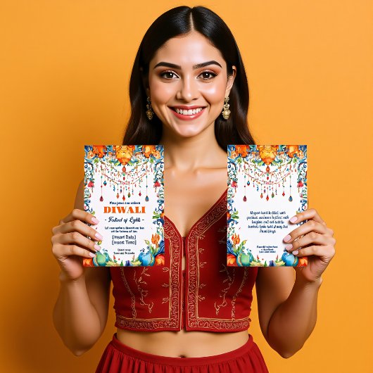 Invitation Bénédictions radiantes de Diwali