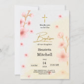 Invitation "Béni et baptisé : un jour pour se souvenir" (Devant)