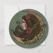 Invitation Béni Soit La Déesse Lune Pagan (Devant)