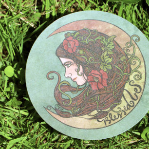 Invitation Béni Soit La Déesse Lune Pagan 