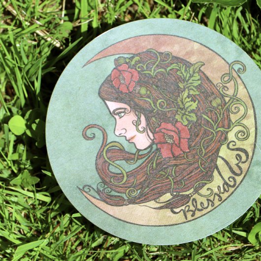 Invitation Béni Soit La Déesse Lune Pagan