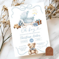 Berceau Bébé Fille Baby Shower Bleu Coquette