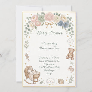 Invitation Berceau de bébé Baby Shower