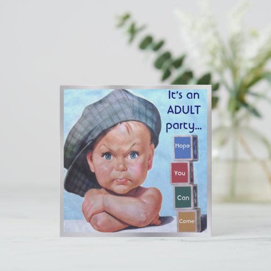Invitation Beret Baby (Debout devant)