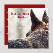 Invitation Berger allemand de vacances (Devant / Derrière)