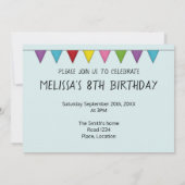 Invitation Berger Allemand Silver Sable Anniversaire Coloré (Dos)