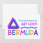 Invitation BERMUDA TRIANGLE - personnaliser (Devant / Derrière)