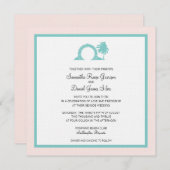 Invitation Bermudes Moongate Mariage Destination (Devant / Derrière)