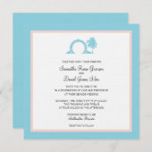 Invitation Bermudes Moongate Mariage Destination (Devant / Derrière)