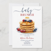 Invitation Berries Baby shower de Brunch pour bébés (Devant)