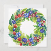 Invitation Berries Berry Baby shower sucré (Dos)