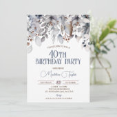 Invitation Berries d'hiver 40e anniversaire (Debout devant)