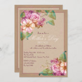 Invitation Berries et fleurs (Devant / Derrière)