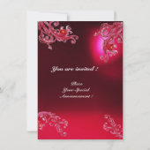 Invitation BERRIES MAGIQUES 4, Bourgogne rouge MONOGRAM (Dos)