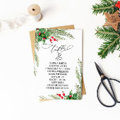 Invitation Berries rouges de Noël Tableau Numéro 2 Tableau de