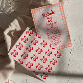 Invitation Berry 1er Main Écrit Fraise Fraise Anniversaire