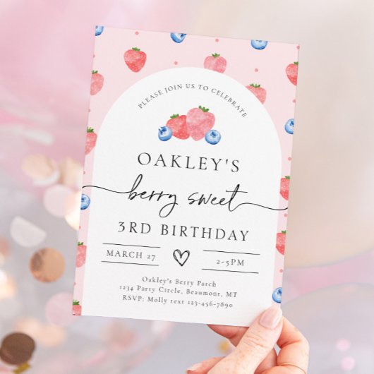 Invitation Berry Anniversaire | Invitation Berries