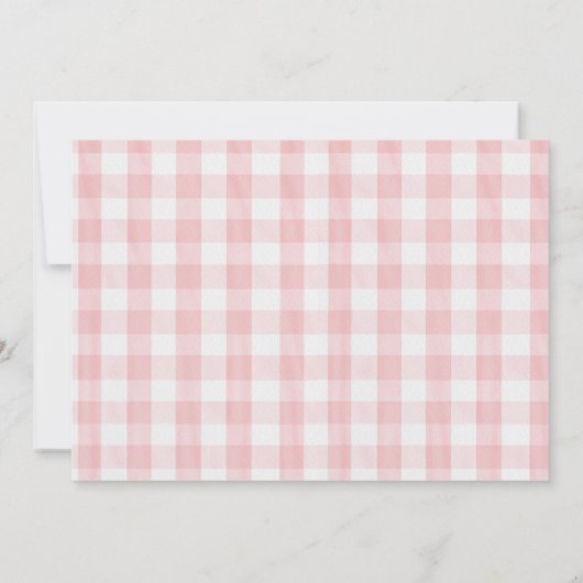 Invitation Berry aux fraises première photo d'anniversaire (Dos)