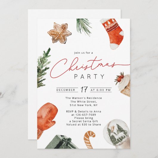 Invitation Berry Birthday Invitation, Blueberry 1er Anniversa (Devant / Derrière)