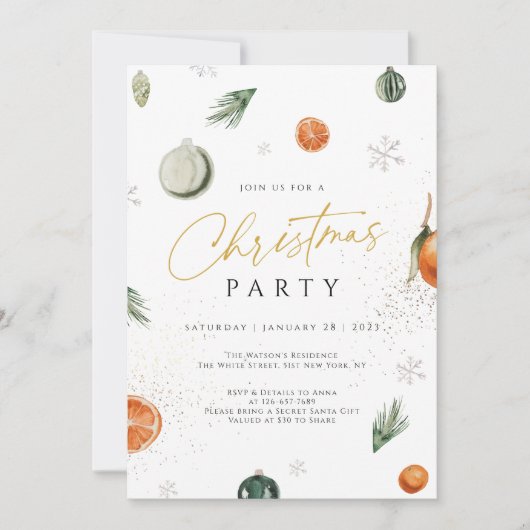 Invitation Berry Birthday Invitation, Blueberry 1er Anniversa (Devant)