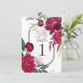 Invitation Berry Bloom Garden Floral Glam Wedding  (Debout devant)