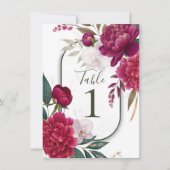 Invitation Berry Bloom Garden Floral Glam Wedding  (Devant)