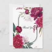 Invitation Berry Bloom Garden Floral Glam Wedding  (Dos)