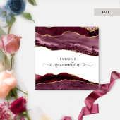 Invitation Berry, Bourgogne, Rouge, Courbe Bleue Quinceañera