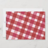 Invitation Berry Cookies One Plaid Rose Red Anniversaire Part (Dos)