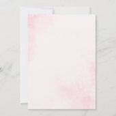 Invitation Berry de fraise Baby shower de boue rose doux (Dos)