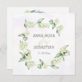 Invitation *~* Berry de neige hivernale AR12 Boho RSVP QR Mar (Devant / Derrière)