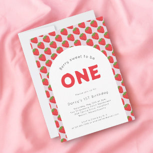 Invitation Berry doux 1er anniversaire