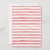 Invitation Berry doux Premier Anniversaire de fraise (Dos)