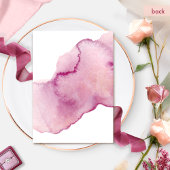 Invitation Berry élégant, Mariage floral rose de Bourgogne