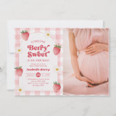 Invitation Berry Faisée Baby shower doux Photo (Devant)