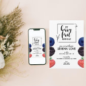 Invitation Berry First | 1er anniversaire | Berry mixte | Bla