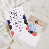 Invitation Berry First | 1er anniversaire | Berry mixte | Vio