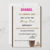 Invitation Berry First anniversaire (Devant)