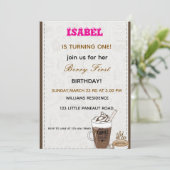 Invitation Berry First anniversaire (Debout devant)