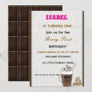 Invitation Berry First anniversaire
