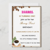 Invitation Berry First anniversaire (Devant)