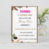 Invitation Berry First anniversaire (Debout devant)