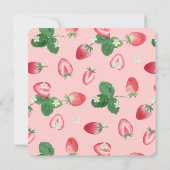 Invitation Berry First Birday Party Strawberries (Dos)