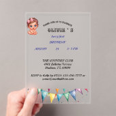 Invitation Berry First Birthday (In situ (ordinateur de poche))