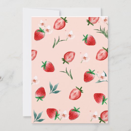 Invitation Berry First Birthday (Dos)