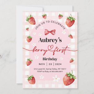 Invitation Berry First Birthday