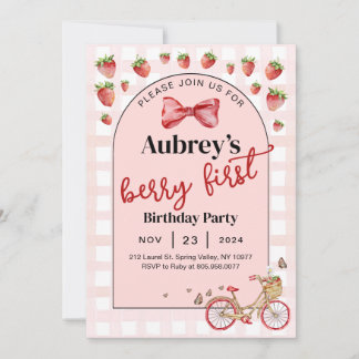 Invitation Berry First Birthday