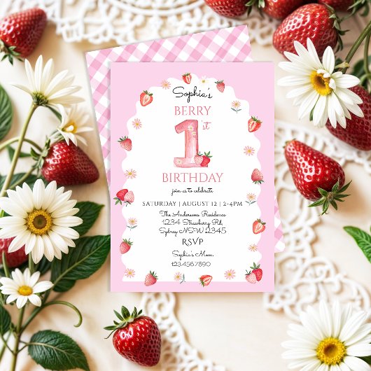 Invitation Berry First Birthday