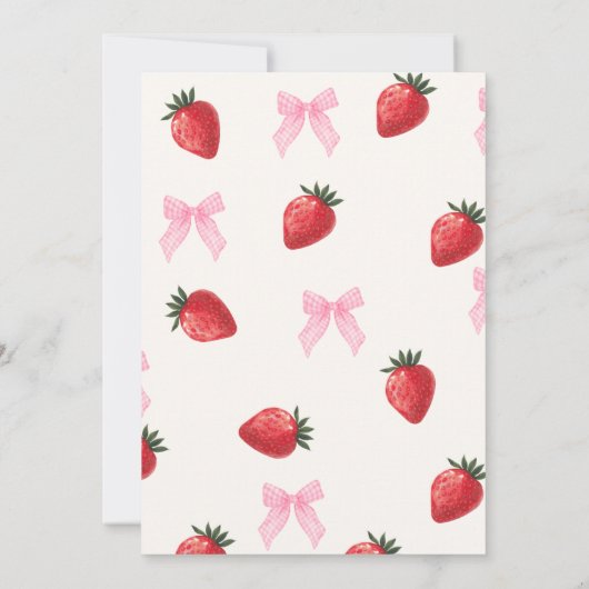 Invitation Berry First Birthday (Dos)