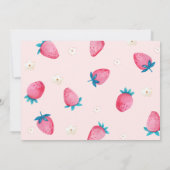 Invitation Berry First Birthday 1st Birthday Photo (Dos)